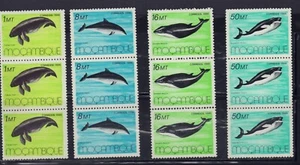 MOZAMBIQUE 1986 MARINE ANIMALS FAUNA STRIP X 3 SET 995-998 MINT MNH - Picture 1 of 1