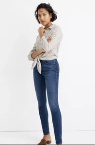 Madewell Womens Curvy High Riser Skinny Jeans Blue Sz 25 - Picture 1 of 10