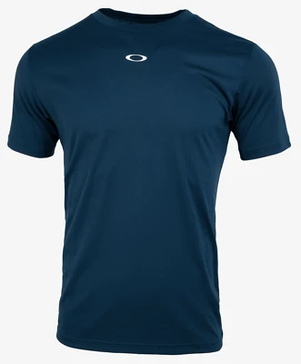 OAKLEY Hombres Enhance QD Bold 11.0 Camiseta Azul Marino Casual Camiseta Top ... - Imagen 1 de 4