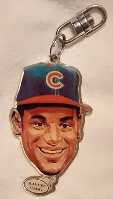 Rare Vintage Chicago Cubs Keychain "Slammin Sammy Sosa" MLB Chicago HR King  - Image 1 of 2