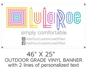 LuLaRoe logo vinyl BANNER - PERSONALIZED - POP UP Boutique Trade Show - Picture 1 of 6