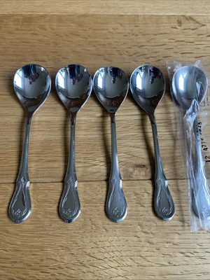 WMF Würzburg Incisione Cromargan Acciaio Inox Posate 5 Raro Cucchiaio Ghiaccio - Immagine 1 di 4