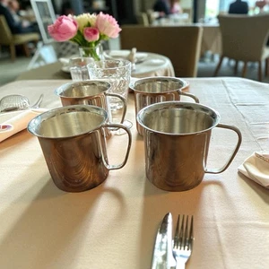 NIB Vintage Silver - Plated Baby Cup  Made in Hong Kong Lot 8 - Picture 1 of 3