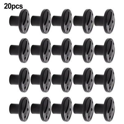 20pcs Tent Pole Puncture Proof for Canopy Pole Boat Cover Support Black - Image 1 of 4