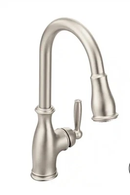 Grifo de cocina extraíble de acero inoxidable con resistencia a puntos MOEN Brantford 5985 SRS  Foto 1 de 4