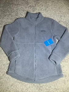 Women's Columbia Riley Falls EXS Gray Full Zip Medium Fleece Jacket MSRP $100 - Picture 1 of 8