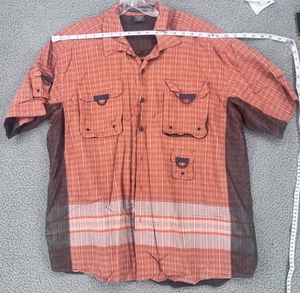 33-Degrees Men's Fishings Shirt Orange Size XL 100% Cotton - Picture 1 of 14