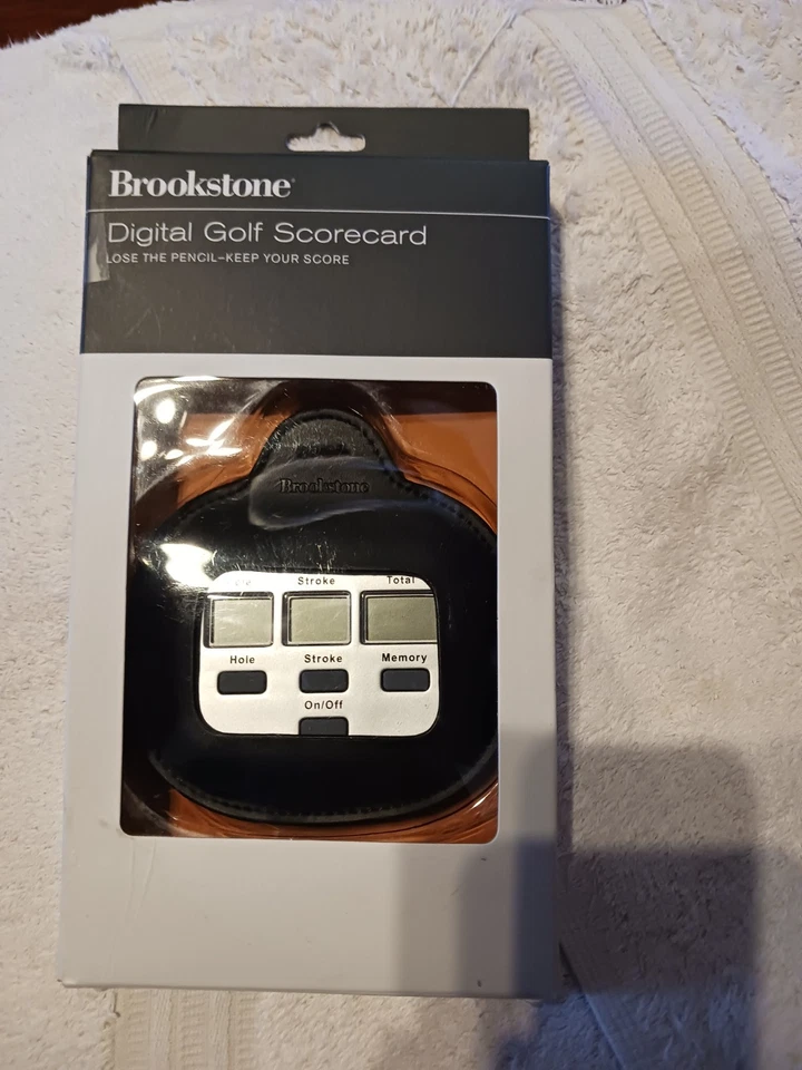 NOVO NA CAIXA Cartão de Pontuação Digital de Golfe Brookstone - Imagem 1 de 1