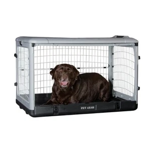 “The Other Door” 4 Door Steel Crate for Dogs/Cats with Removable Tray, Essent... - Picture 1 of 6