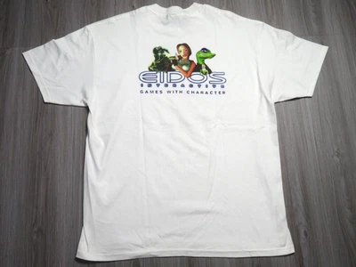 Camisa Promocional Videojuego Eidos De Colección Talla XL Hombres Tomb Raider Gex Usada Foto 1 de 4