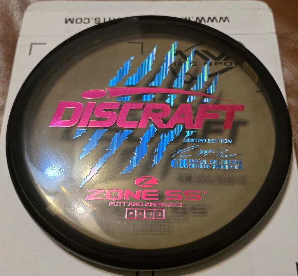 Discraft Paul McBeth LE 6x Garra Z Zona SS con Lámina Rosa/Azul Foto 1 de 1