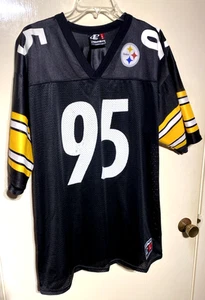 Vintage Logo Athletic Pittsburgh Steelers GREG LLOYD #95 Jersey Size L NFL - Picture 1 of 18