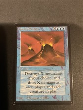MTG Volcanic Eruption Beta magic the gathering actual pics LP+