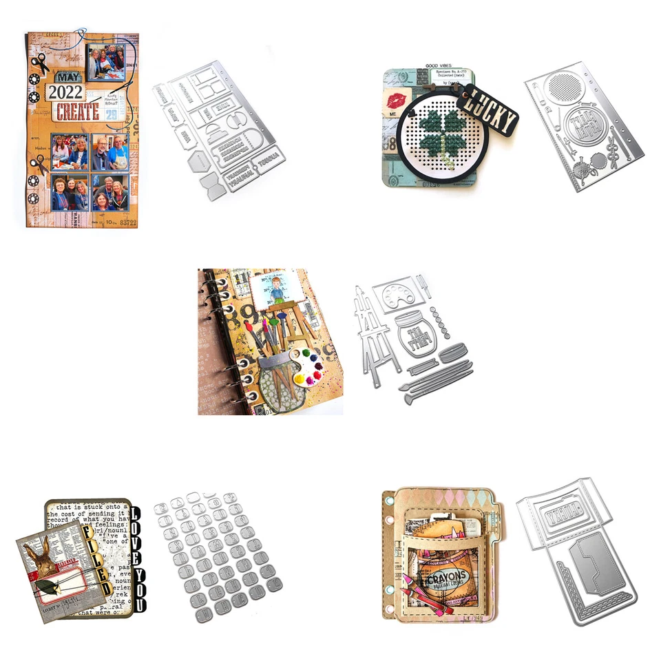 Tickets Alphabet Tabs Metal Cutting Dies Stencil for DIY Scrapbooking Album Crad - image 1 of 1