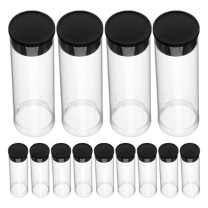 100 Pcs Toothbrush Head Storage Tube Black Cover Lipstick Child Travel - Picture 1 of 12
