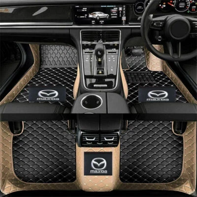 Fit For Mazda All Models Car Floor Mats Carpets Cargo Leather Foot Liners Luxury - Imagem 1 de 4