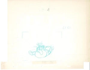 Winnie the Pooh Disney Original Production Animation Drawing 1977 Washer pd9 - Bild 1 von 1