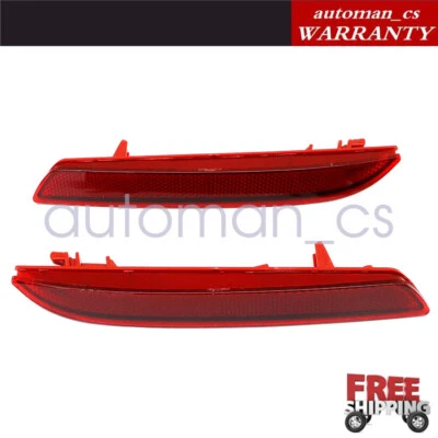 2Pcs Rear Bumper Reflector FOR Honda Insight EX LX 2010-11 Acura TSX 2011-2014 - Image 1 of 4
