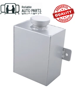 Universal 1.2L Aluminum Radiator Expansion Coolant Overflow Reservoir Tank  - Picture 1 of 7