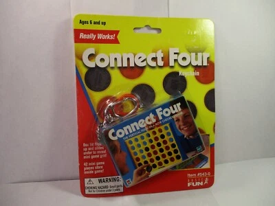 Connect Four Keychain Game NEW SEALED 2000 Hasbro - Basic Fun  Rare #543-0 NEW - Image 1 of 4