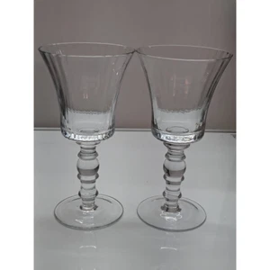 Zweier Set Wein Champagnergläser Blasendesign dicke Stängel geriffelt Becher modern - Bild 1 von 4