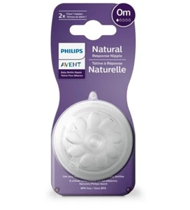 Philips Natural flow 1 nipples for 0M  2 Nipples in a pack USA Seller - Picture 1 of 1