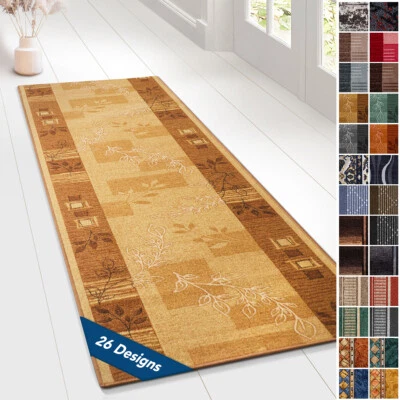 Teppichläufer Feinschlingen Teppich Läufer Wohnteppich Orient rutschfest - Bild 1 von 4