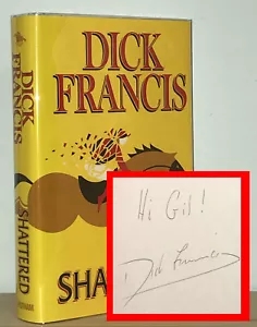 Dick Francis - Shattered - SIGNED 1st 1st - Horse Mystery - NR - Picture 1 of 7