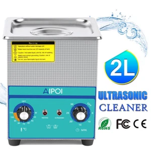 2L Ultrasonic Cleaner with Heater & Timer Stainless Steel 60W Cleaning Machine - Bild 1 von 12