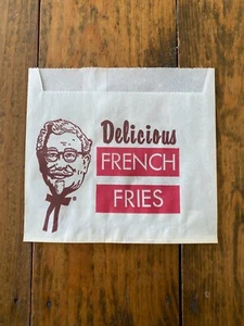 Bolsa de Papel Frito de Pollo Frito de Colección Sin Usar Kentucky Nuevo de Edición - Imagen 1 de 1