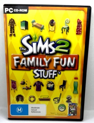 THE SIMS 2 FAMILY FUN STUFF EXPANSION PACK PC GAME EA 2006 MANUAL INCLUDED - Image 1 of 4
