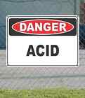 DANGER Acid - OSHA Safety SIGN 10" x 14" 