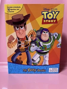 Toy Story 4 My Busy Book Disney Pixar Book With Playmat And 10 Figures Brand New - Picture 1 of 5