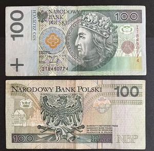 POLAND 1994 : 100 Zloty - Wladyslaw II Jagiello. Serial #IT8490774 - Picture 1 of 1
