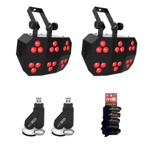 2x Chauvet DJ Wash FX Hex ILS multi-purpose LED + 2x DFiUSB2 Transceivers - Picture 1 of 5