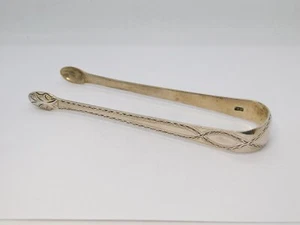 George III Sterling Silver Duty Dodge Sugar Tongs Antique c1780 London - Picture 1 of 5