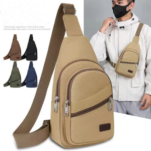 Mens Sling Bag Cross Body Handbag Chest Bag Shoulder Pack Sports Travel Backpack - Picture 1 of 29