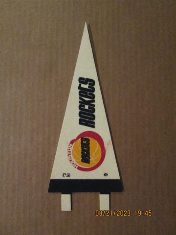 NBA Houston Rockets Vintage Circa 1970's Team Logo Mini Basketball Pennant Cover