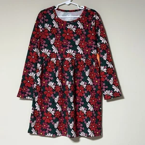 Wonder Nation Girls Long Sleeve Floral Dress Size S (6-6x). NWT! Knee Length - Picture 1 of 5