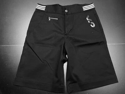 Y-3 "CLÁSICO" 100% ALGODÓN ELÁSTICO SÓLIDO NEGRO CAQUI CHINO SHORTS TALLA: S *NUEVO CON ETIQUETAS* Foto 1 de 4