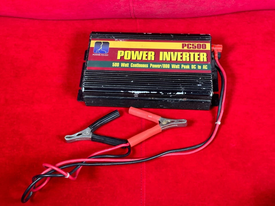 POWER-TO-GO Power Inverter PC500 500 Watt Continuous 800 Watt Peak DC TO AC - Image 1 of 4