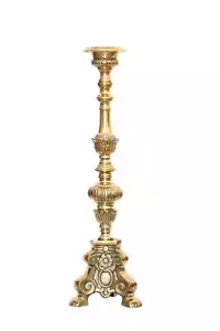 Großer Kerzenleuchter Kirchenleuchter Kerzenständer 66cm Antik Barockleuchter - Bild 1 von 6
