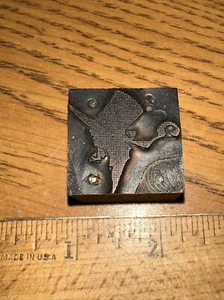 Print Block “ Young Woman wearing Hat/Bonnet “ Nice Image, Copper Face. - Picture 1 of 4