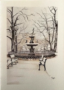 Solitude - Rhonda Kinnarny Fountain Square Park Bowling Green Ky 10 Karten Pack - Bild 1 von 3