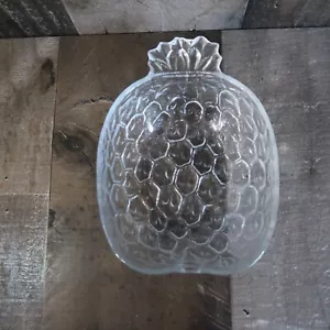 1970s Cut Glass Pineapple Shaped Dessert Fruit Bowl Decor - Picture 1 of 6