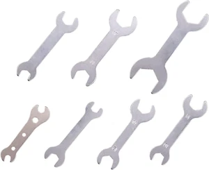 7PCS Double Ended Wrench Open Ended Spanner Set Silver 1.5Mm Ultra Thin Repair T - Picture 1 of 7