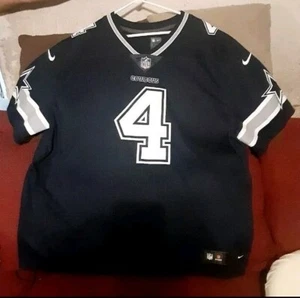 Dallas Cowboys Official NFL Nike Dak Prescott 3X Navy Blue Dri-Fit Jersey - Picture 1 of 6