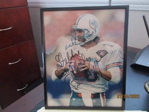 BERNIE KOSAR MIAMI DELFINE signiert 8 x 10 gerahmt Fußball Foto neuwertig - Bild 1 von 4