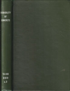 Durability Of Concrete By Scholer, Charles F. Farkas, Emery - Bild 1 von 1