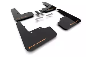 Rally Armor FITS 2022 Subaru WRX Black UR Mud Flap w/ Orange Logo - Foto 1 di 8